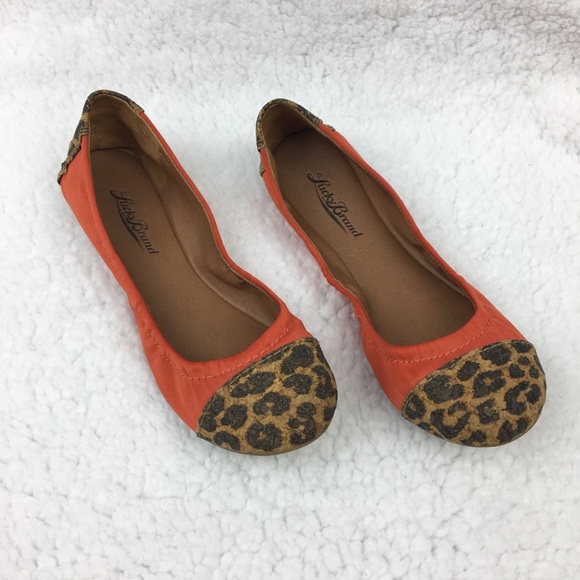 orange and leopard print shoes